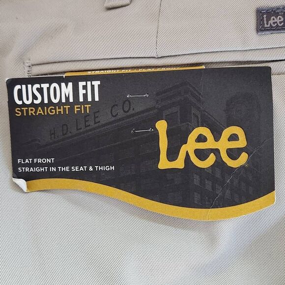 Lee Straight Leg Khaki Pants NWT Size 36 X 34 Lee Khaki Chino Pants - Picture 9 of 11